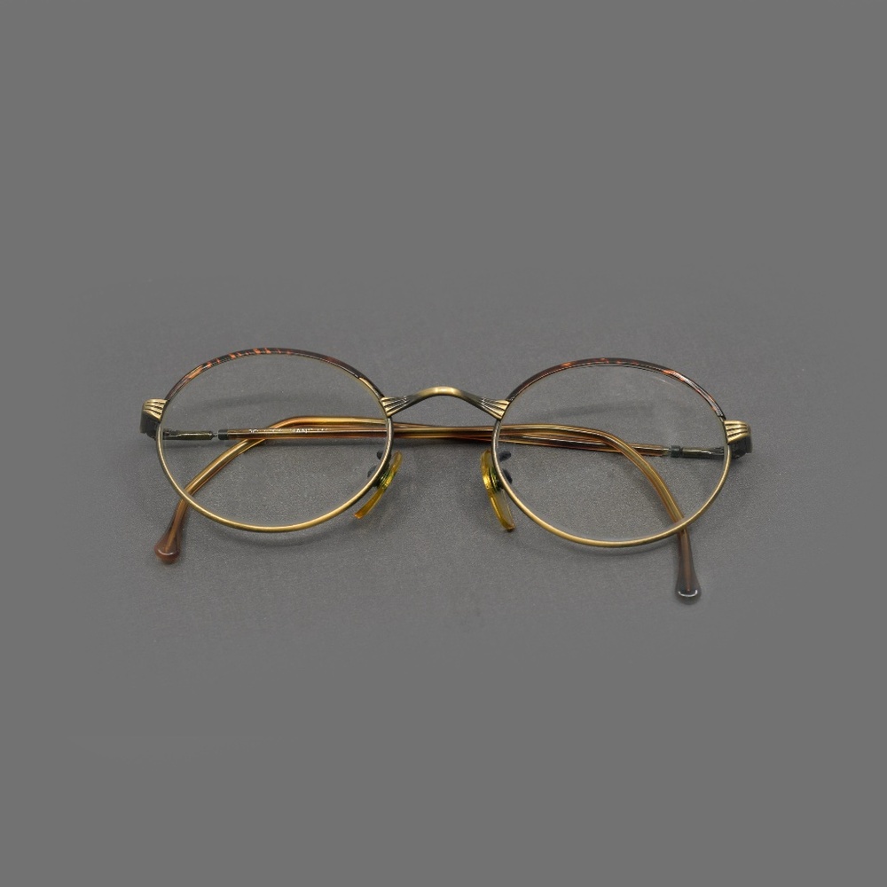 POLICE Vintage Tortoise-Shell & Metal Eyeglass Frames Minimal Markings 80s/90s